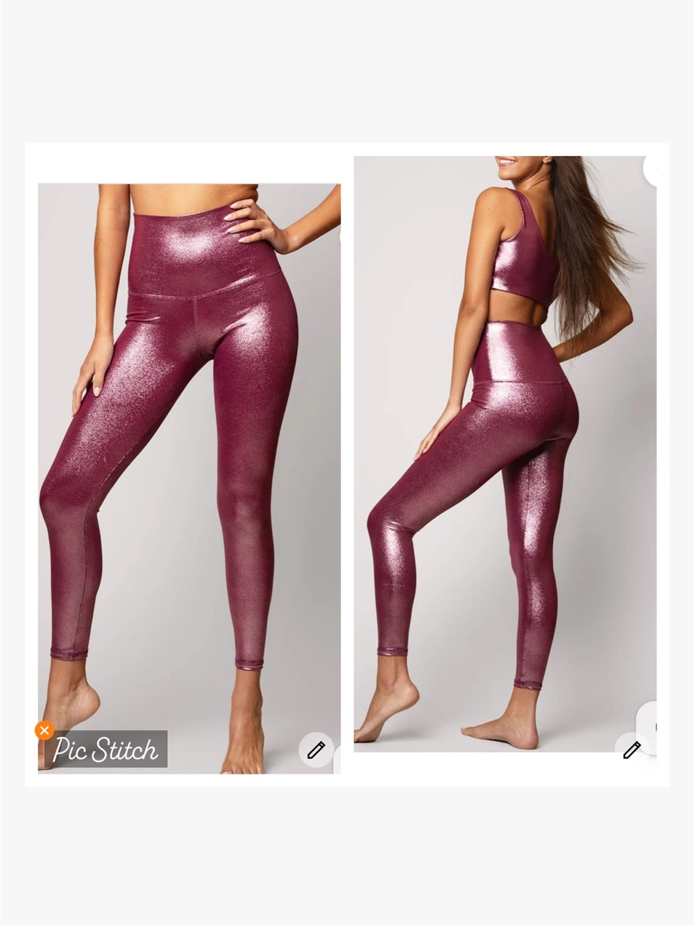 Emily Hsu Designs Pink Shimmer Special Edition Leggings
